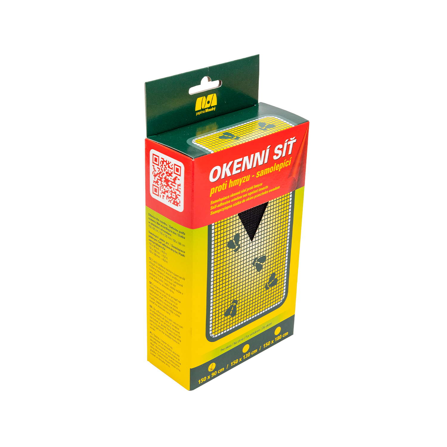 Vinduesnet, sort, 130x150