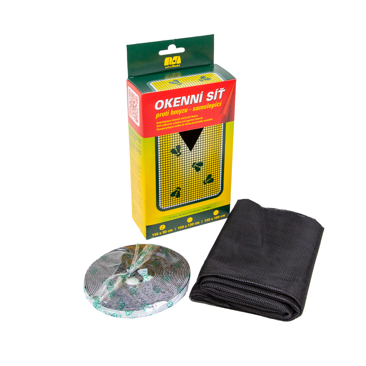 Vinduesnet, sort, 130x150