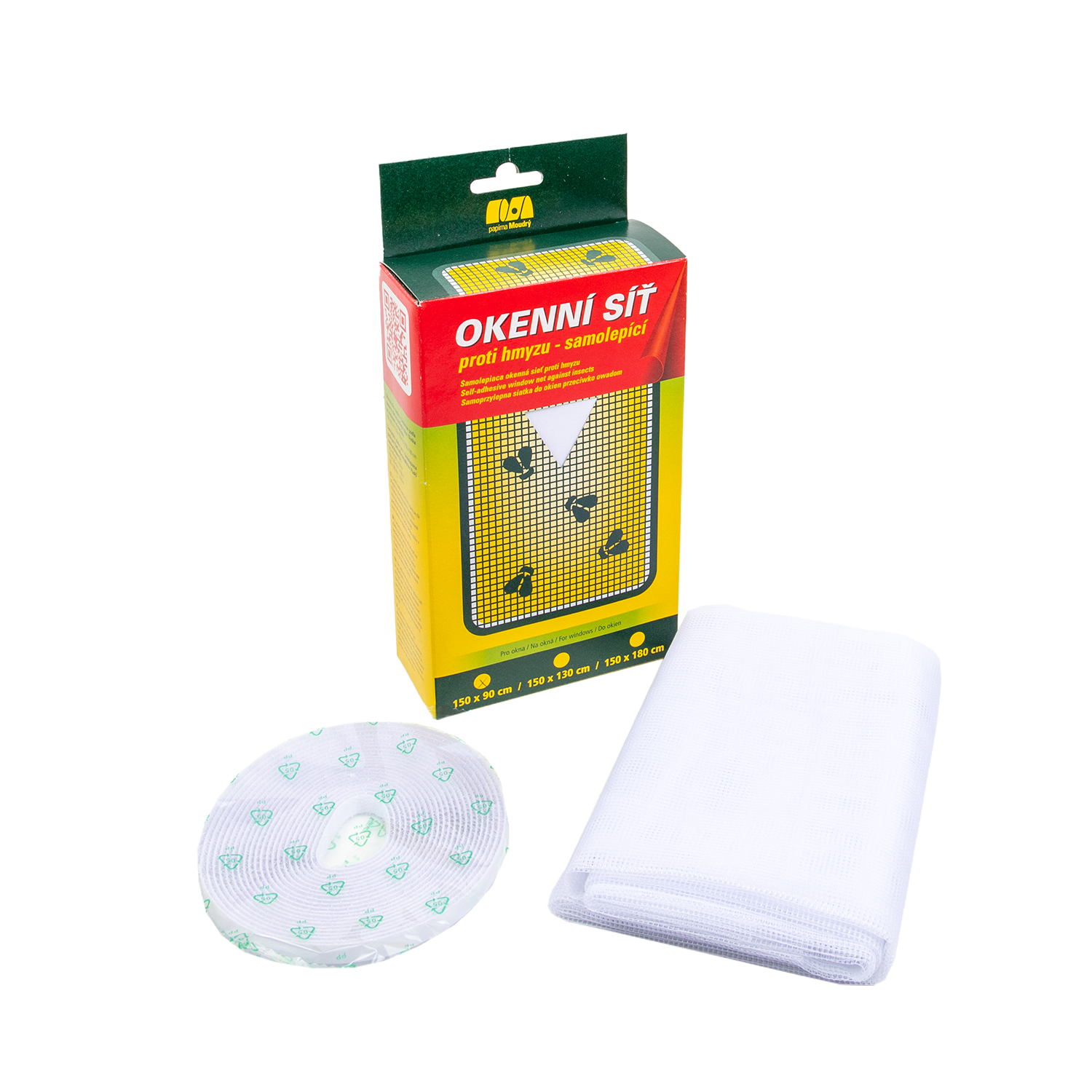 Vinduesnet, hvid, 180x150