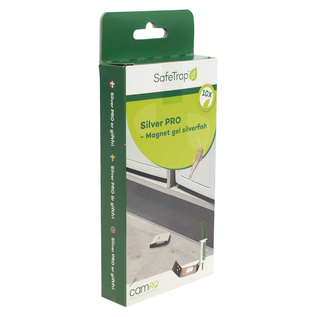 SafeTrap Silver PRO Mod skægkræ og sølvfisk x10