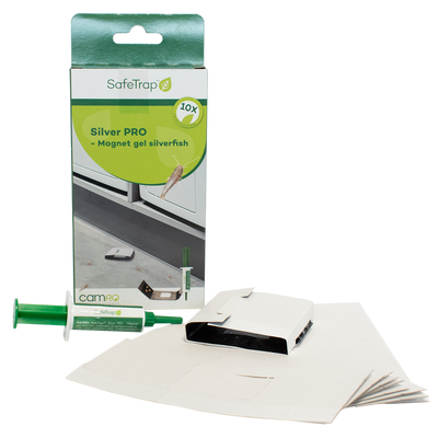 SafeTrap Silver PRO Mod skægkræ og sølvfisk x10