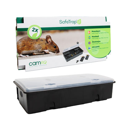 SafeTrap Musedepot med 2 Snap-trap fælder Mod Mus
