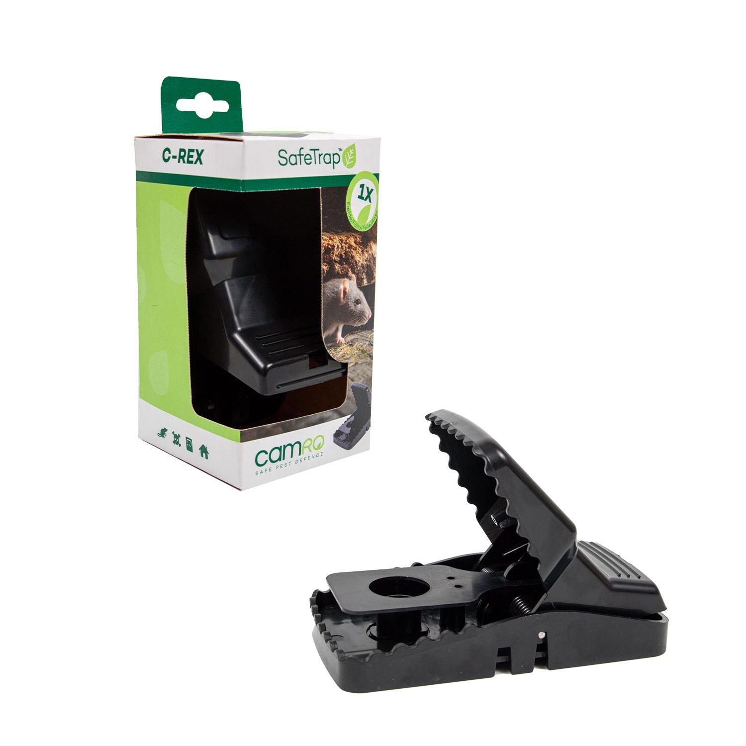 SafeTrap Rottefælde C-REX smækfælde Mod Rotter