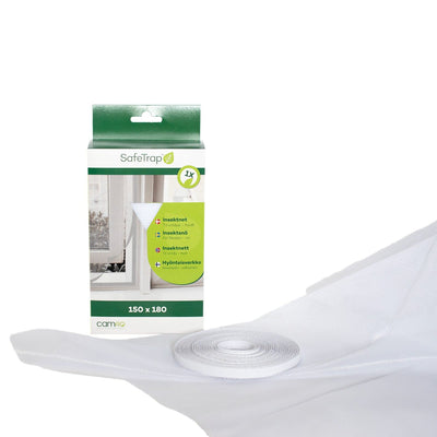 SafeTrap Insektnet til vindue, 180x150, hvid