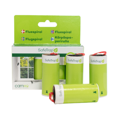 SafeTrap Fluespiral Mod fluer x4 (Kasse a 12 stk.)