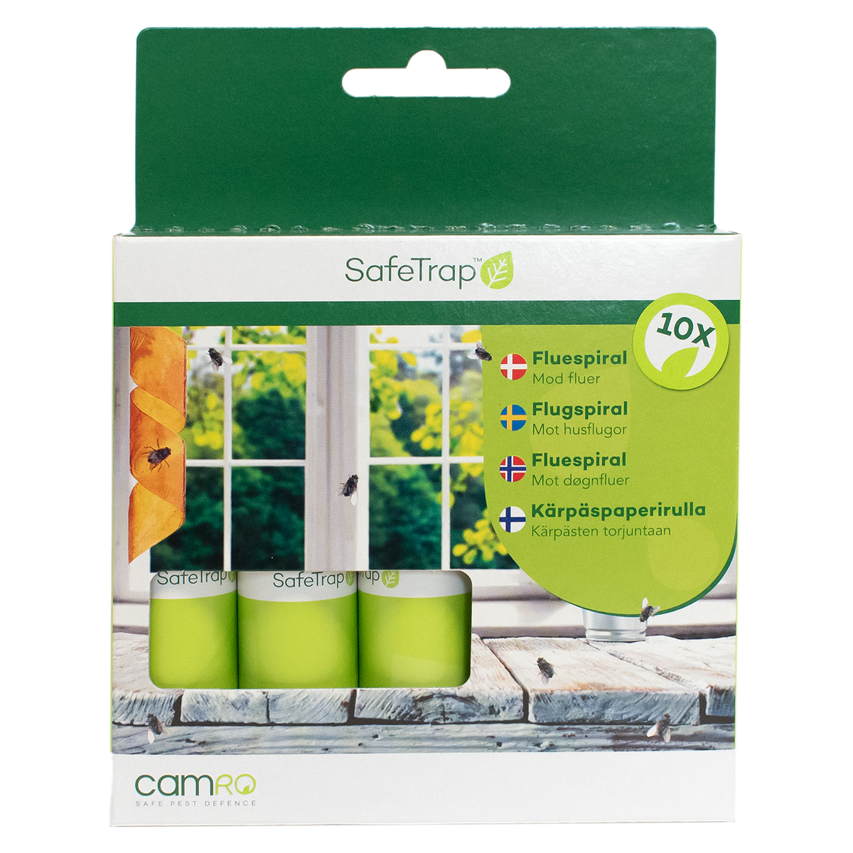 SafeTrap Fluespiral Mod Fluer (x10)