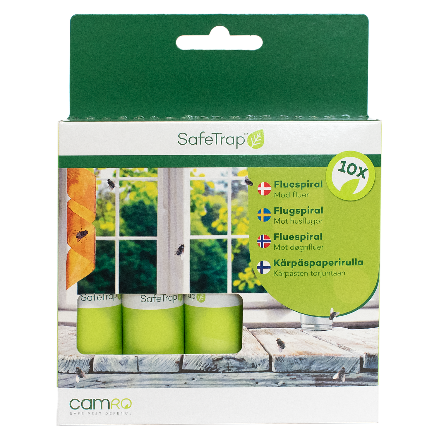 SafeTrap Fluespiral Mod Fluer (x10)