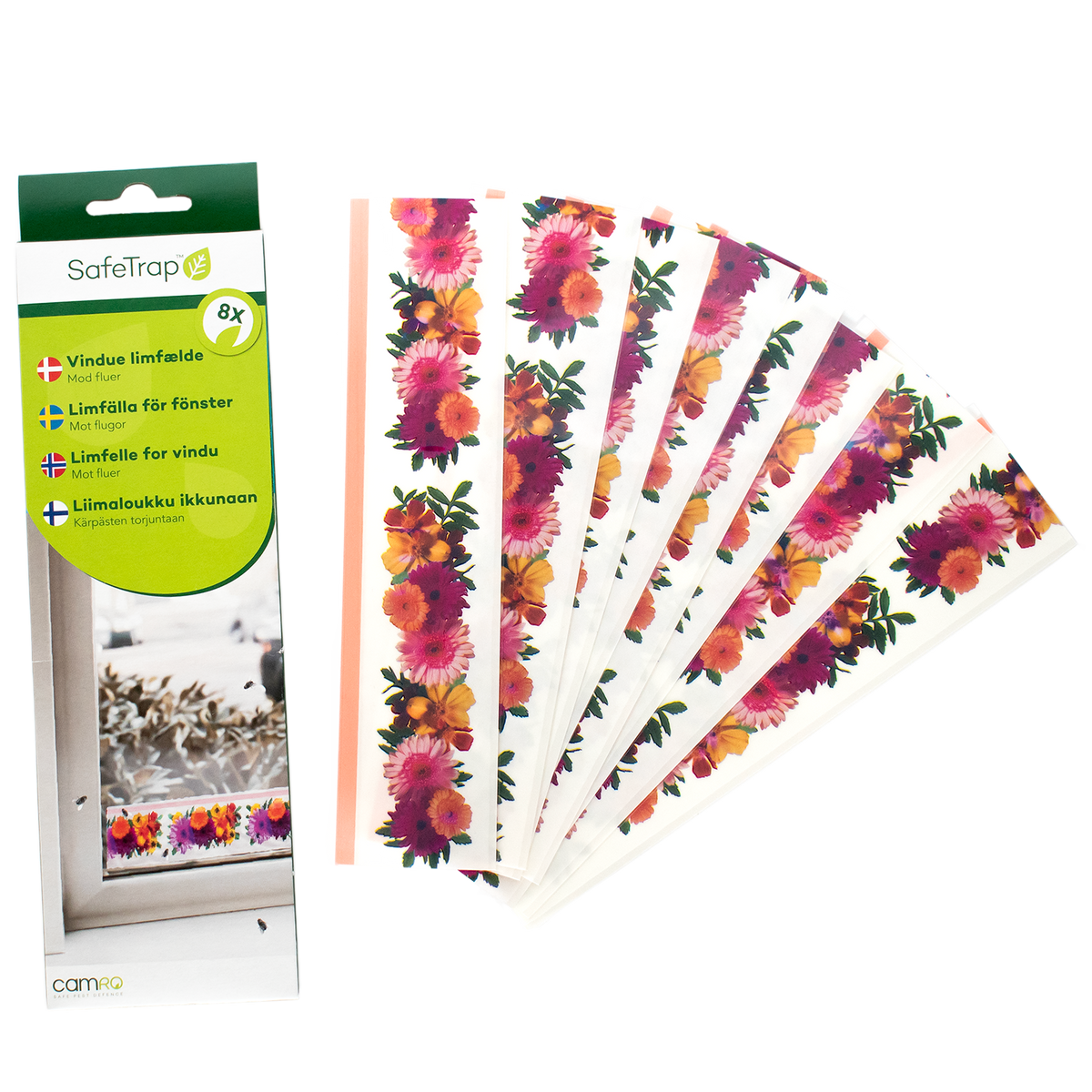 SafeTrap Vinduesfælde Mod Fluer x8 (kasse a 12 stk.)