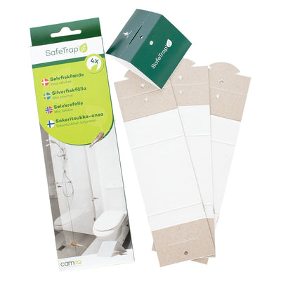 SafeTrap Sølvfiskfælde Mod Sølvfisk (x4)