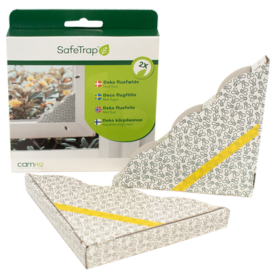 SafeTrap Deko fluefælde til Vindue Mod Fluer (x2)