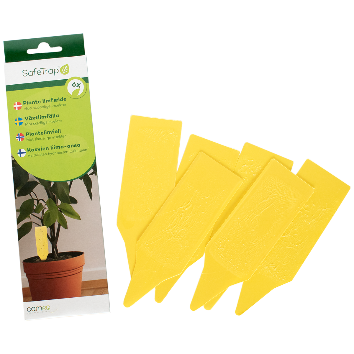 SafeTrap Plantelimfælde Mod skadelige Insekter x6 (kasse a 12 stk.)