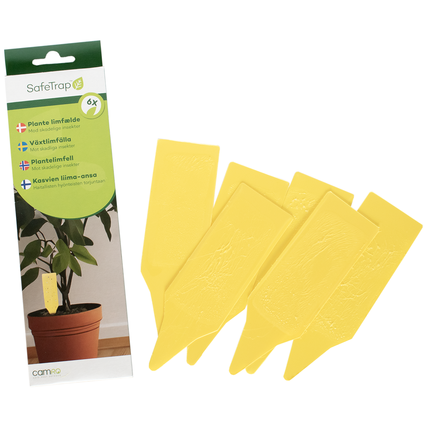 SafeTrap Plantelimfælde Mod skadelige Insekter x6 (kasse a 12 stk.)