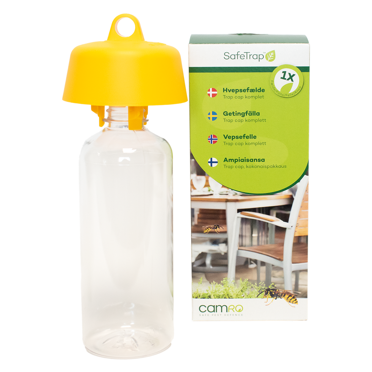 SafeTrap Hvepsefælde Trap cap Komplet (kasse a 6 stk.)