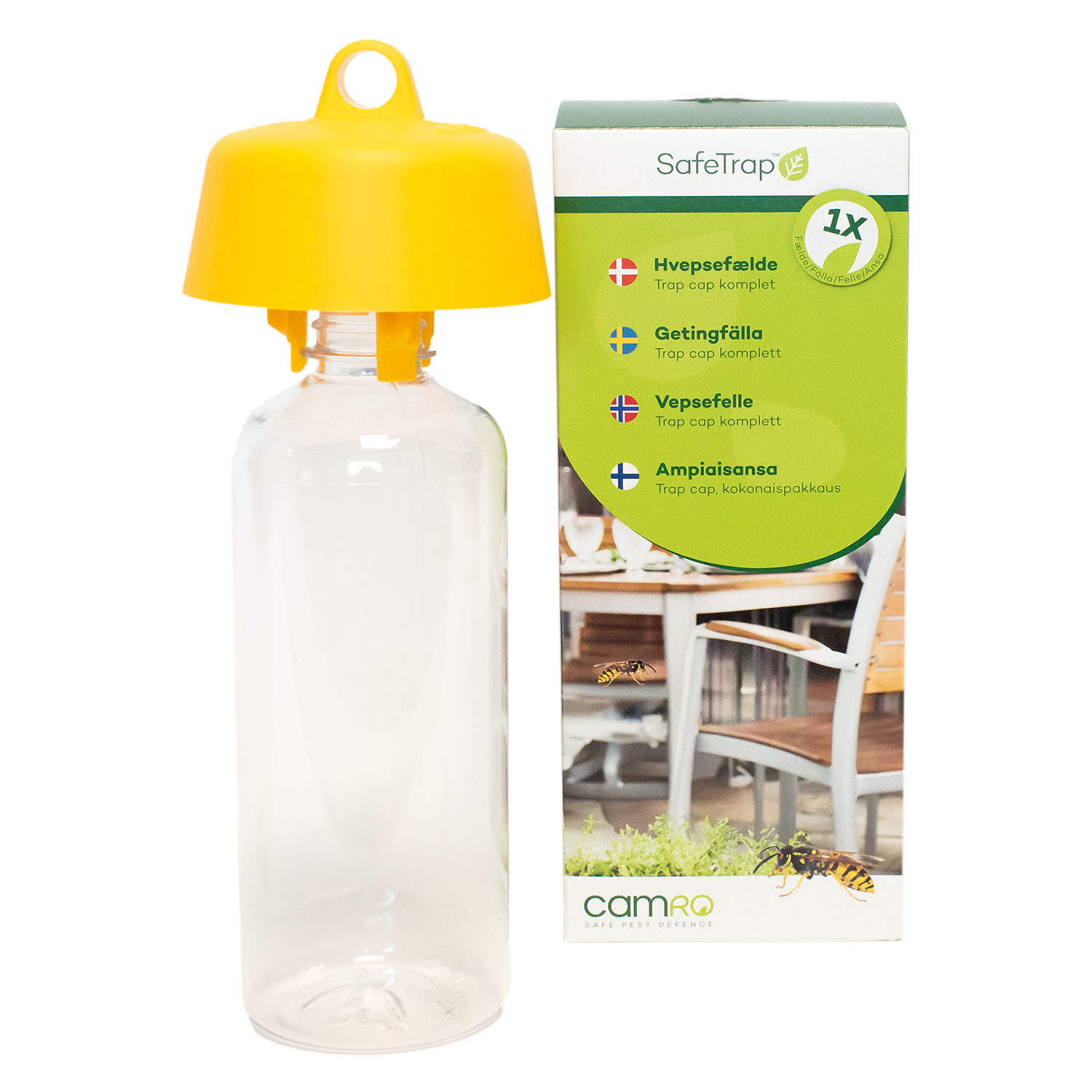 SafeTrap Hvepsefælde Trap cap Komplet (kasse a 6 stk.)